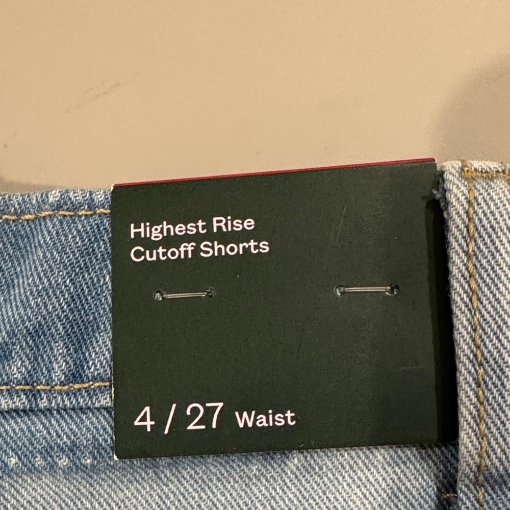 Wild Fable Light Blue Distressed Jean Shorts - Picture 3 of 3